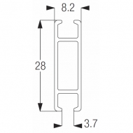 1085 Rail ONLY Silver (per metre) (DISCONTINUED April 2019) 1085 Rail ONLY Silver (per metre) (DISCONTINUED April 2019)