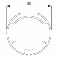 Tube 80mm (Price per Metre) Tube 80mm (Price per Metre)