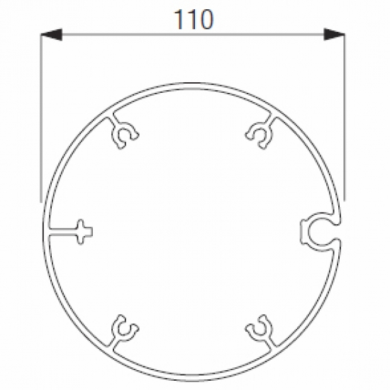 Tube 110mm (per metre)