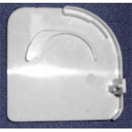 Pelmet endcap, left, white (Obsolete) Pelmet endcap, left, white (Obsolete)