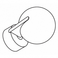 Fused Ball 84mm Finial for 50mm pole (Each) (Discontinued June 2022) Fused Ball 84mm Finial for 50mm pole (Each) (Discontinued June 2022)