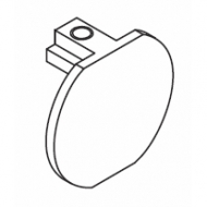 Flush Endcap for 23mm pole (Each)