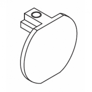 Flush Endcap for 23mm pole (Each)