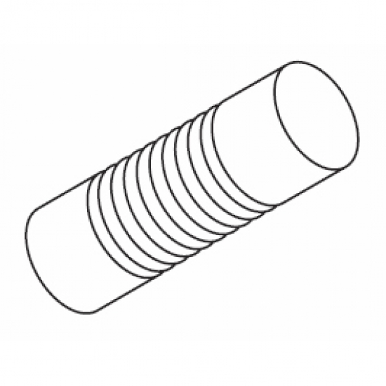 Groove cylinder 125mm Finial for 50mm pole (Each)