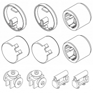 50mm Pulley housing set (for 6160) (Obsolete) 50mm Pulley housing set (for 6160) (Obsolete)