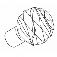 Trail glass ball finial (Obsolete) Trail glass ball finial (Obsolete)