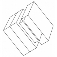 Crystal Cube 55mm Finial for 30mm Pole (Each) (Discontinued June 2022) Crystal Cube 55mm Finial for 30mm Pole (Each) (Discontinued June 2022)