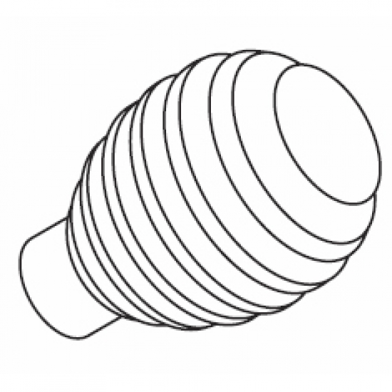 Groove Ball 85mm Finial for 23mm pole (Each) (Discontinued June 2022)