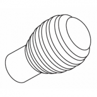 Groove Ball Finial for 6120 systems unslotted (Each) (Obsolete) Groove Ball Finial for 6120 systems unslotted (Each) (Obsolete)