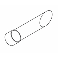 Shard Cylinder Clear 127mm Finial for 30mm pole (Discontinued June 2022) Shard Cylinder Clear 127mm Finial for 30mm pole (Discontinued June 2022)