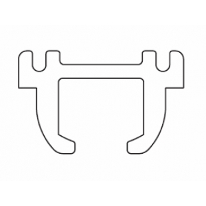 1012 Rail ONLY Silver (per metre) (Obsolete)