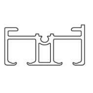 Profile 2 channel white (Price per Metre) Profile 2 channel white (Price per Metre)
