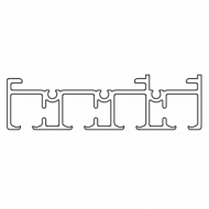 Profile 4 channel white (Price per Metre) Profile 4 channel white (Price per Metre)