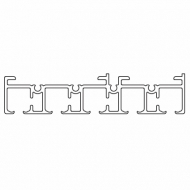 Profile 5 channel white (Price per Metre) Profile 5 channel white (Price per Metre)