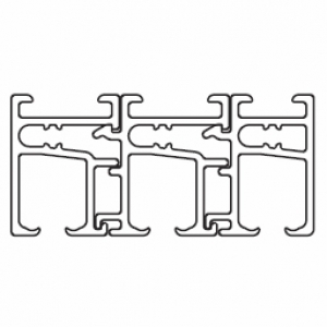 Profile 3 channel white (Price per Metre)