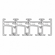 Profile 4 channel white (Price per Metre) Profile 4 channel white (Price per Metre)