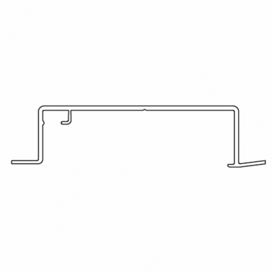 Recess Profile 4 channel white (Price per Metre)