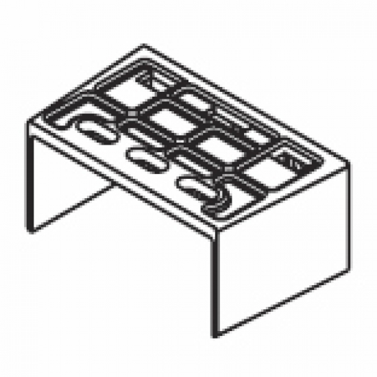 End Fix Bracket in white