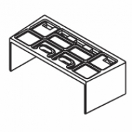 End Fix Bracket in white End Fix Bracket in white