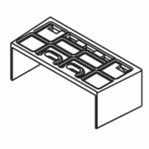 End Fix Bracket in white