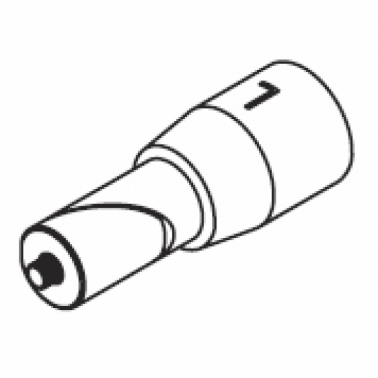 Connector with left hand threads