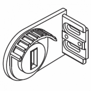 Metal Bracket, wall, left (46mm) (Obsolete)