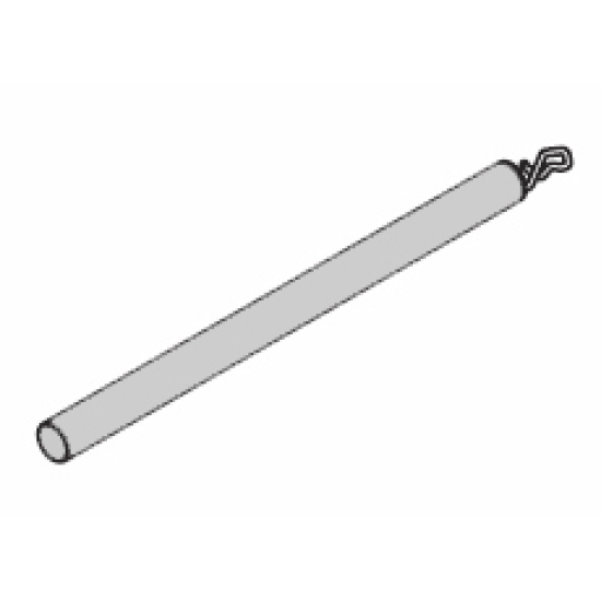 Aluminium Draw Rods in Aluminium, Black or White 100cm