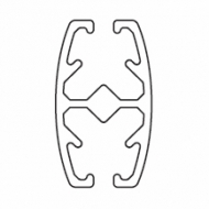 Bottom bar oval (per metre) Bottom bar oval (per metre)