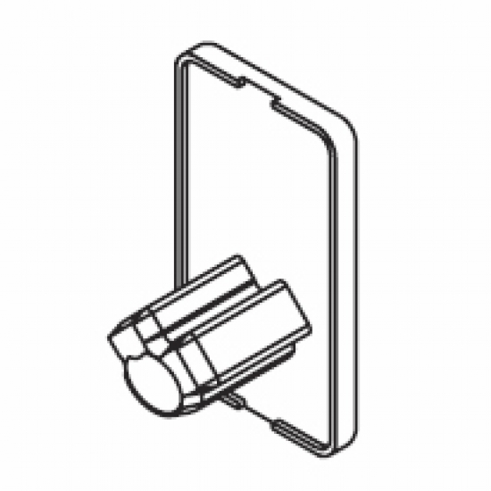 End cover rectangle (side guide) (Each)