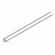 Wire METAL 1.3mm x 2.6m (side guide)  (per length 260cm)