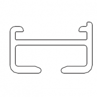 1071 Rail ONLY White (per metre) 1071 Rail ONLY White (per metre)