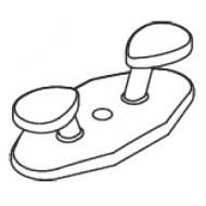 Child safety cord cleat (Each) Child safety cord cleat (Each)