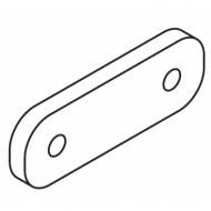 Wave overlap arm plate in White or Black Wave overlap arm plate in White or Black