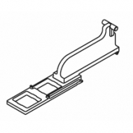 Wave end stop, belt return in White, Black or Grey Wave end stop, belt return in White, Black or Grey