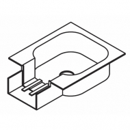 Recess mask, motor end in White or Black Recess mask, motor end in White or Black