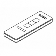 Radio hand-held transmitter, White, 6 channel (Each) Radio hand-held transmitter, White, 6 channel (Each)