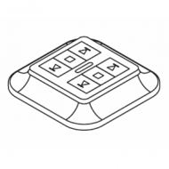 Radio wall Transmitter, White 2 Channel (Each) Radio wall Transmitter, White 2 Channel (Each)
