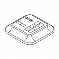 Radio wall Transmitter, White 5 Channel (Each) Radio wall Transmitter, White 5 Channel (Each)