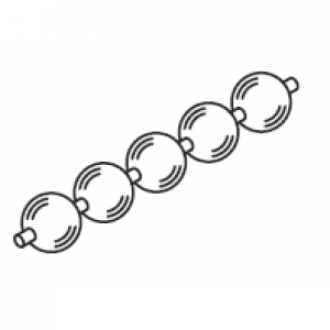 Stainless Steel bead chain (4.5mm) (per metre)