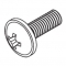 Pan head screw with flange M4x12 (Each)