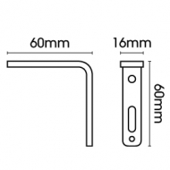 Smart fix 60mm Bracket only Smart fix 60mm Bracket only