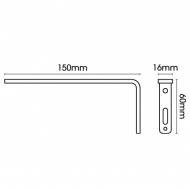 Smart fix 150mm Bracket only Smart fix 150mm Bracket only