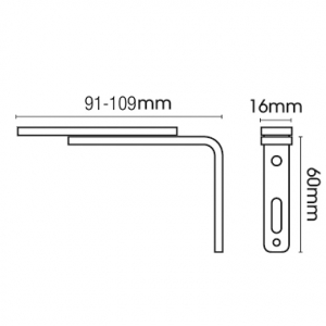 Smart fix Adjustable Bracket only for Metropole & Metroflat Smart fix Adjustable Bracket only for Metropole & Metroflat