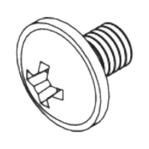 M4x6 Pan head screw with flange