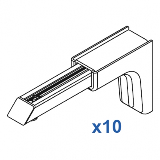 Universal Smart fix 120mm Bracket in White and Silver (pack of 10) Universal Smart fix 120mm Bracket in White and Silver (pack of 10)