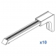 Universal Smart fix 200mm Bracket in White and Silver (pack of 10) Universal Smart fix 200mm Bracket in White and Silver (pack of 10)
