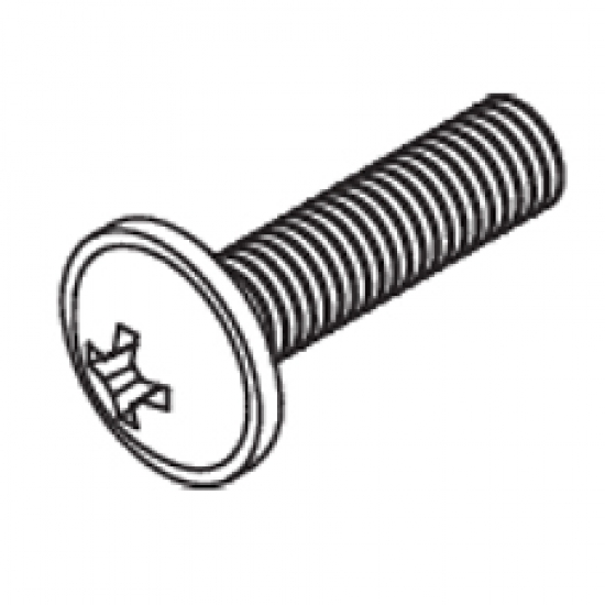 Pan head screw with flange M5x20 (Each)