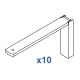 Smart fix 120mm Bracket Set in White and Silver (pack of 10) (made up of parts 11121 +11116) Smart fix 120mm Bracket Set in White and Silver (pack of 10) (made up of parts 11121 +11116)