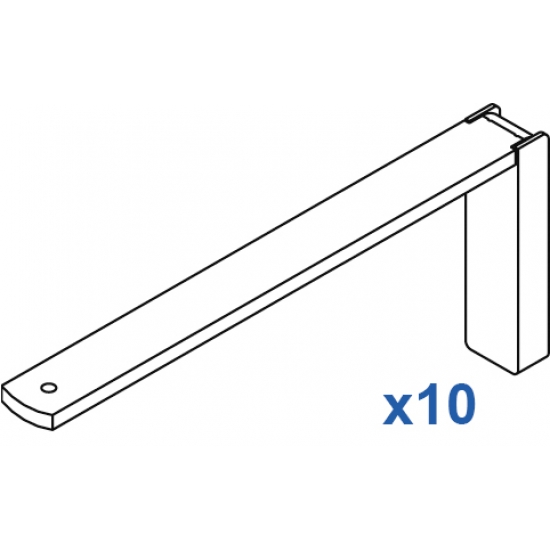 Smart fix 150mm Bracket Set in White and Silver (pack of 10) (made up of parts 11122 +11116) Smart fix 150mm Bracket Set in White and Silver (pack of 10) (made up of parts 11122 +11116)