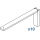 Smart fix 150mm Bracket Set in White and Silver (pack of 10) (made up of parts 11122 +11116) Smart fix 150mm Bracket Set in White and Silver (pack of 10) (made up of parts 11122 +11116)